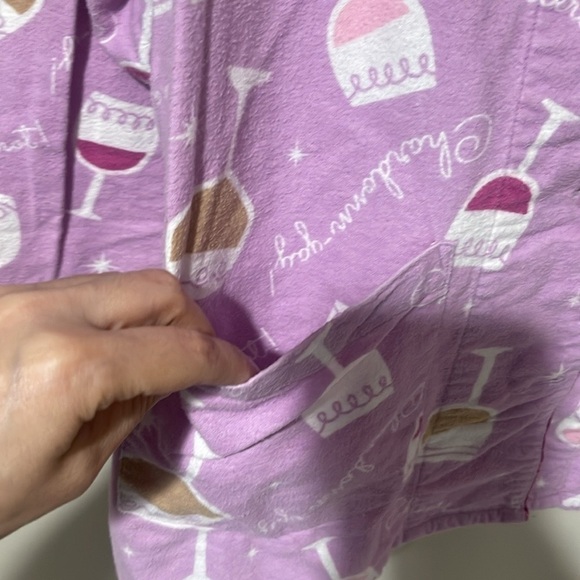 PJ Salvage Women's Button Up Pajama Top Medium - Picture 7 of 14